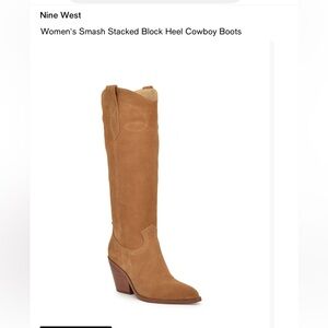 Nine West Tan Over the Knee Boots